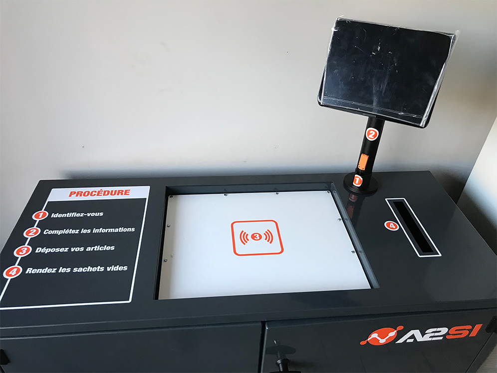 Table de detection RFID